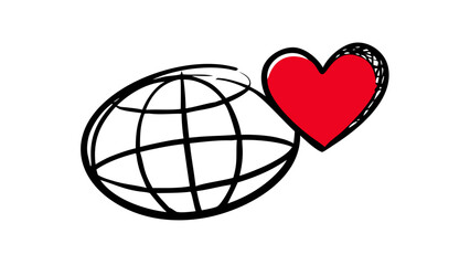 I love you heart graphic