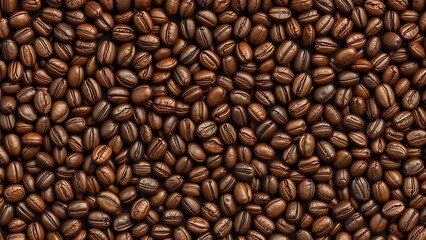 Roasted Coffee Beans - Gourmet Texture for Packaging Design, Cafe Menus, and Food Photography Backdrops