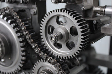 Modern industrial drive machines with gears