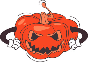 Spooky Pumpkin Character