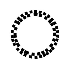 Abstract Geometric Circle Pattern, Modern minimalist design, a harmonious blend of form and negative space. The pattern is both elegant and versatile. transparent png