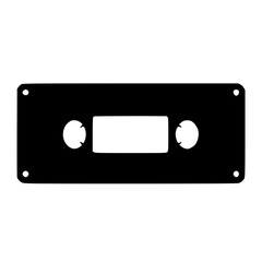 Obraz premium Silhouette of a roll of adhesive tape.