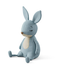 Polish rabbit doll isolated on white background. 3D rendering