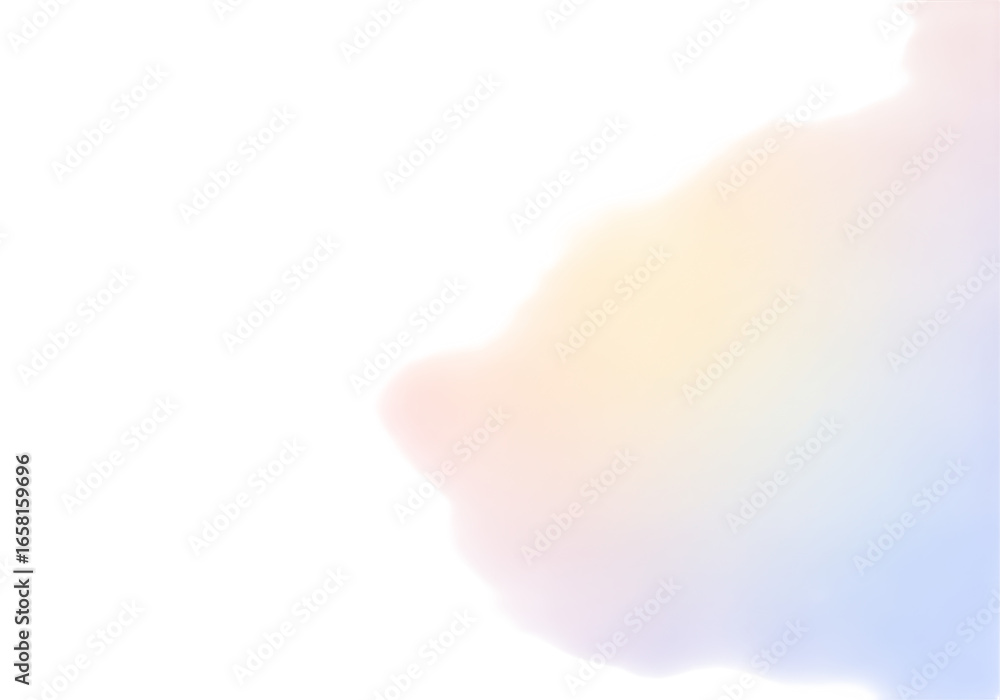 Poster soft pastel abstract shape with gradient colors isolated on transparent background