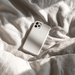 Macro shot of smartphone in white case 2