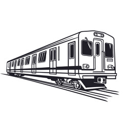 Electric Train Line Drawing