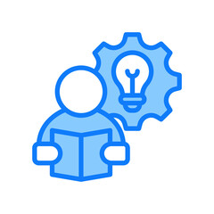 Learning blue icon 