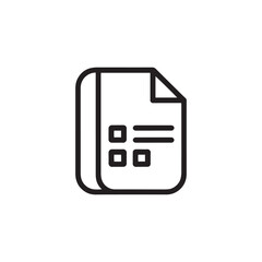 Simple Document Icon Representing Files Forms Reports and Digital Paperwork for Office Use
