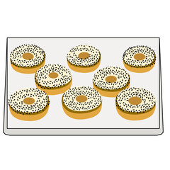 donuts vector Display isolated with transparant background	