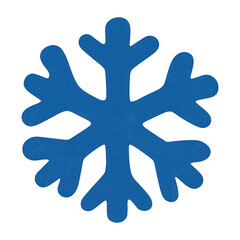 Obraz premium PNG Blue snowflake transparent illustration