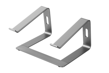 stand with a high shelf for laptop, tablet, metal, insulated on a white background