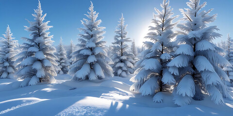 Serene Winter Forest