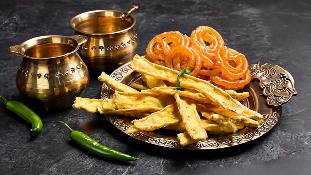 traditional gujarati fafda, indian snack video