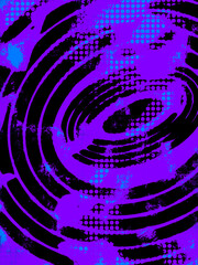 Retro Pop Art poster abstract vinyl record halftone illustration