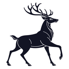 Fototapeta premium Majestic Stag Illustration with Antlers
