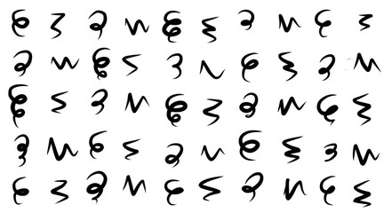 seamless pattern with  Hand Drawn Scribble Sketch Lines Pattern Art Background Illustration