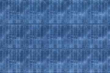 Warehouse of large containers with delivery