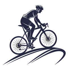 Fototapeta premium Running Man Silhouette Vector Art