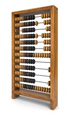 Wooden abacus