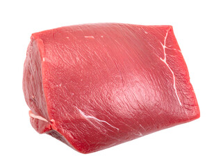 Raw Beef Knuckle (Heel Muscle) Cut  isolated on white background 