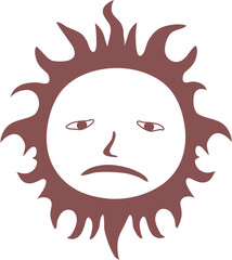 태양02_선화_찡그린_햇님_해