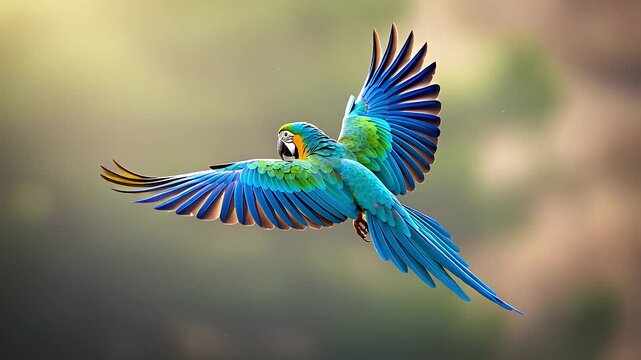 blue winged macaw