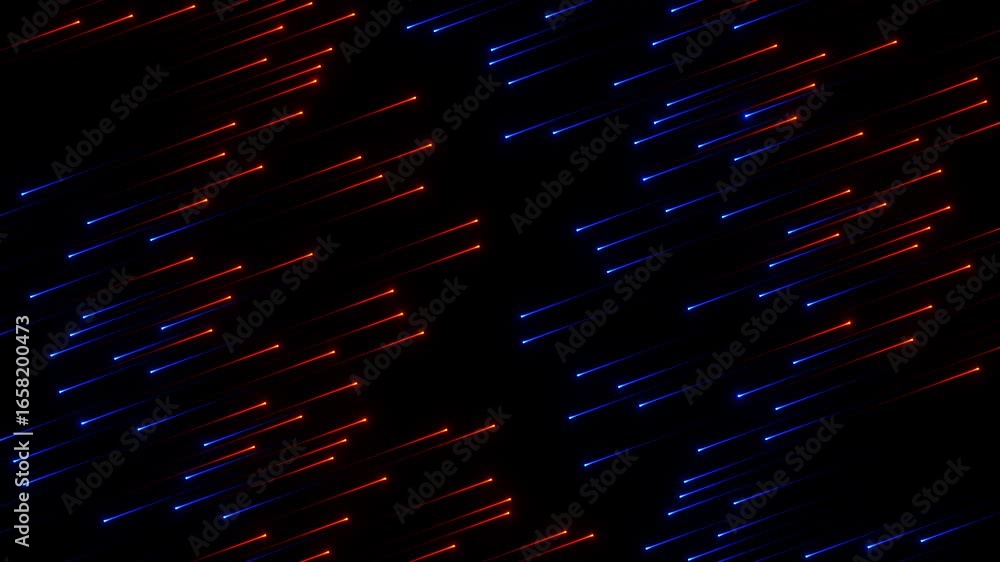 Poster neon velocity light streaks in motion loop animated