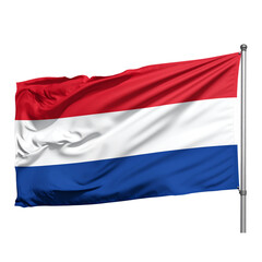 Fototapeta premium Dutch flag isolated on transparent, png 