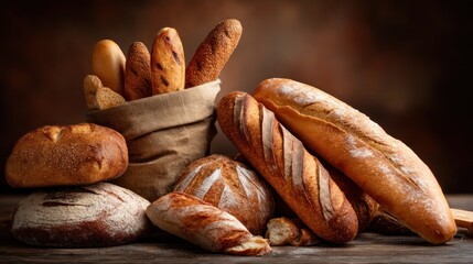 Assortment of fresh baked bread