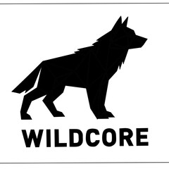 Dynamic wolf silhouette logo for strength, nature, and wild spirit themes.