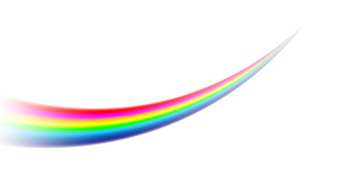 A glowing rainbow arch with soft, blended colors and a dreamy mist effect. The vibrant gradient creates a magical and airy atmosphere.