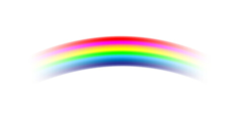 A glowing rainbow arch with soft, blended colors and a dreamy mist effect. The vibrant gradient creates a magical and airy atmosphere.