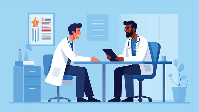 Doctor Consultation and Medical Check-up Vector Illustration