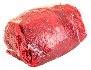 Flower Corn Beef, Meat From The Front Leg for Stewing, Boiling or Braising isolated on white background 