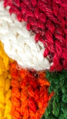 Close-up of colorful knitted fabric (2)