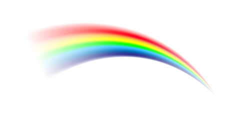 A glowing rainbow arch with soft, blended colors and a dreamy mist effect. The vibrant gradient creates a magical and airy atmosphere.