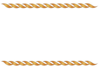 Elegant Bronze Text Frame on Transparent Background for Invitations, Certificates, and Presentations