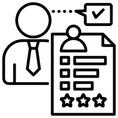 Evaluation Line Icon