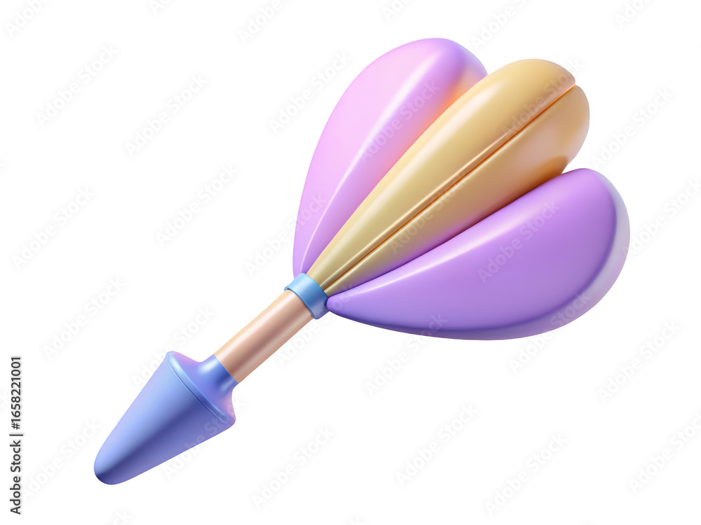 Aufkleber abstract pastel candy arrow dart decorative element modern design creative isolated object contempor