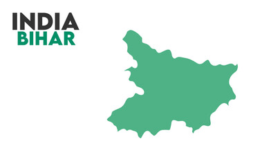 Bihar state map, Indian states, suitable for education, business, presentations, print, web use, and creative geographic projects. Indian union territory.
