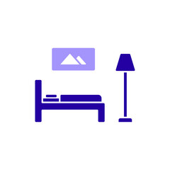 Icon a room, isolated against a clean background.