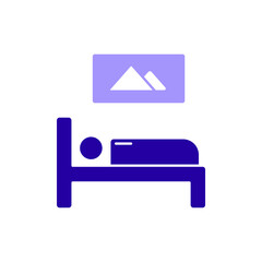 Icon a hostel, isolated against a clean background.