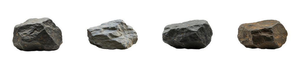 Examining various types of rocks natural setting mineralogy study geology insights. Set PNG