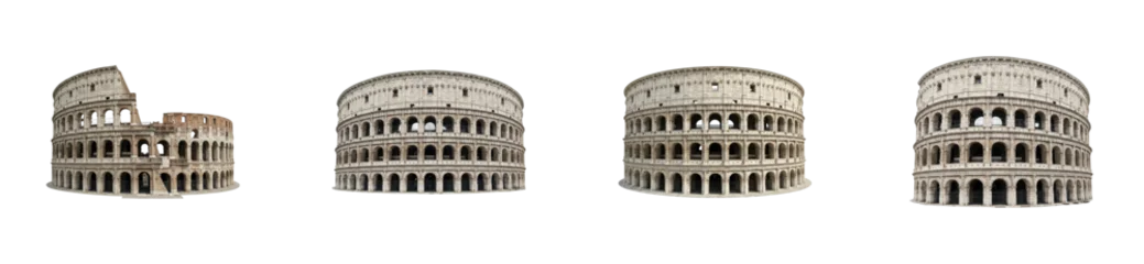 Crédence de cuisine Colisée Explore the ancient roman colosseum rome historical architecture urban landscape wide-angle cultural heritage. Set PNG  © David
