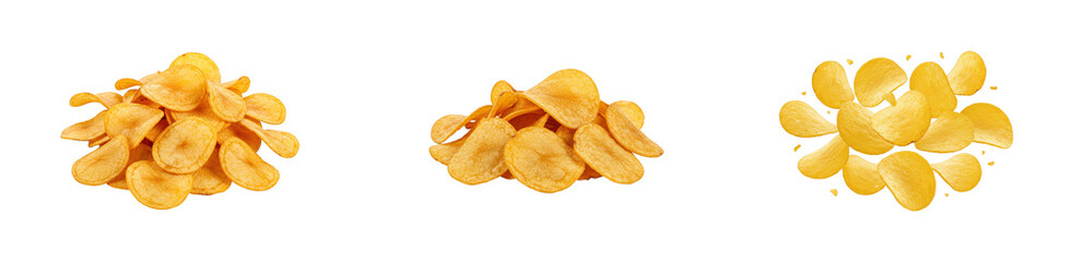 Crunching delight potato chips tasting event snack bar food cozy atmosphere snack culture. Set PNG