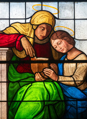 Mary with her mother St. Anne