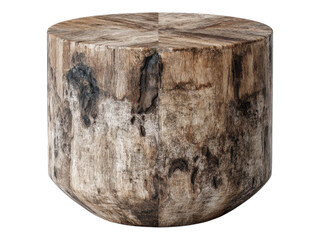 Obraz premium Rustic wooden side table modern home decor furniture indoor close-up eco-friendly design