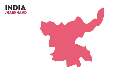 Jharkhand state map, Indian states, suitable for education, business, presentations, print, web use, and creative geographic projects. Indian union territory.
