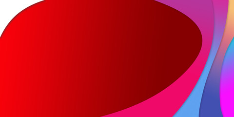 Illustration of a curved wave pattern in red gradient