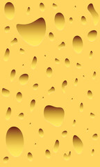 Cheese background texture holes in cheese. Backdrop pattern yellow cheese